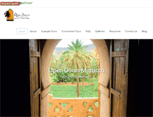 Tablet Screenshot of opendoorsmorocco.com